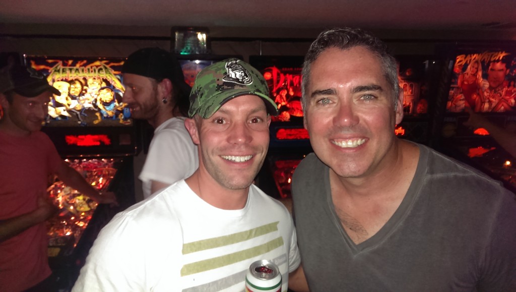 My pal Brett with Ed Robertson of the Barenaked Ladies at House of Targ in Ottawa.