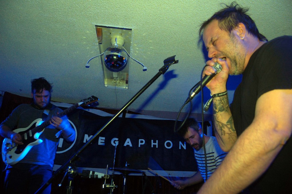 Fet.Nat bringing their frenetic sound to MEGAPHONO at House of Targ in Ottawa, ON. Photo: Eric Scharf