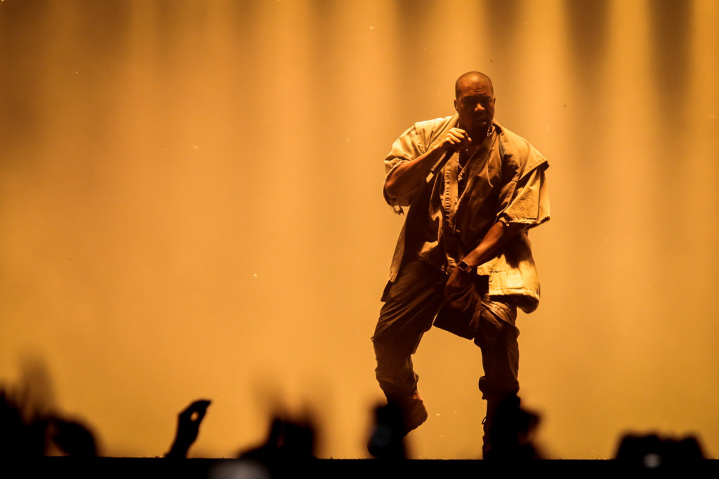 Kanye West is seen here performing at the RBC Bluesfest in Ottawa on Wednesday, July 10, 2015. ~RBC Bluesfest Press Images