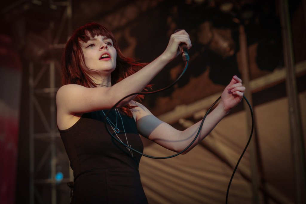 Lauren Mayberry of the band CHVCHES is seen here performing at the RBC Bluesfest in Ottawa on Wednesday, July 15, 2015. RBC BluesfestPress Images PHOTO/Mark Horton 