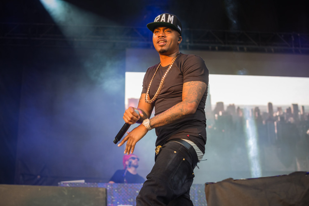 Nas performing at the RBC Bluesfest in Ottawa on Saturday, July 11, 2015.  ~ RBC Bluesfest Press Images, Photo: Scott Penner