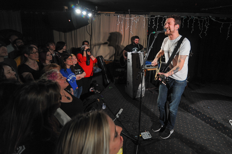 Frank Turner playing The Mansion in Kingston Ontario. Photo: Stephen McGill