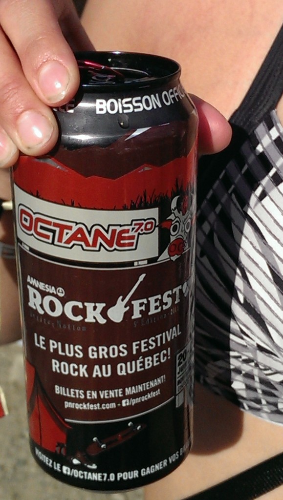 The devil's juice, Octane, a tall boy 7% alcohol and something like 130 mg of caffein.