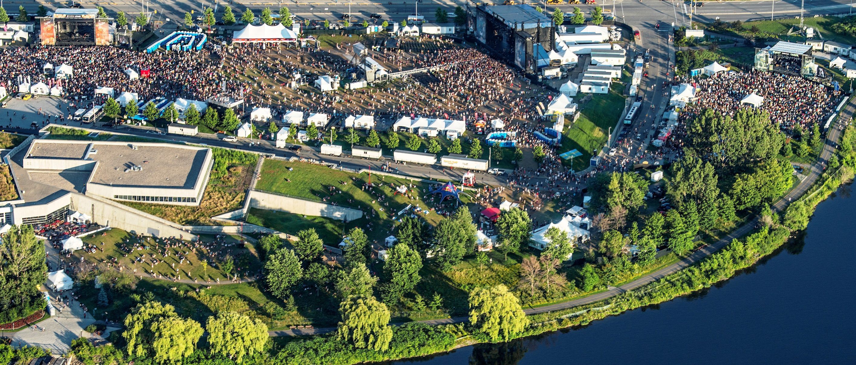 Bluesfest aerial view