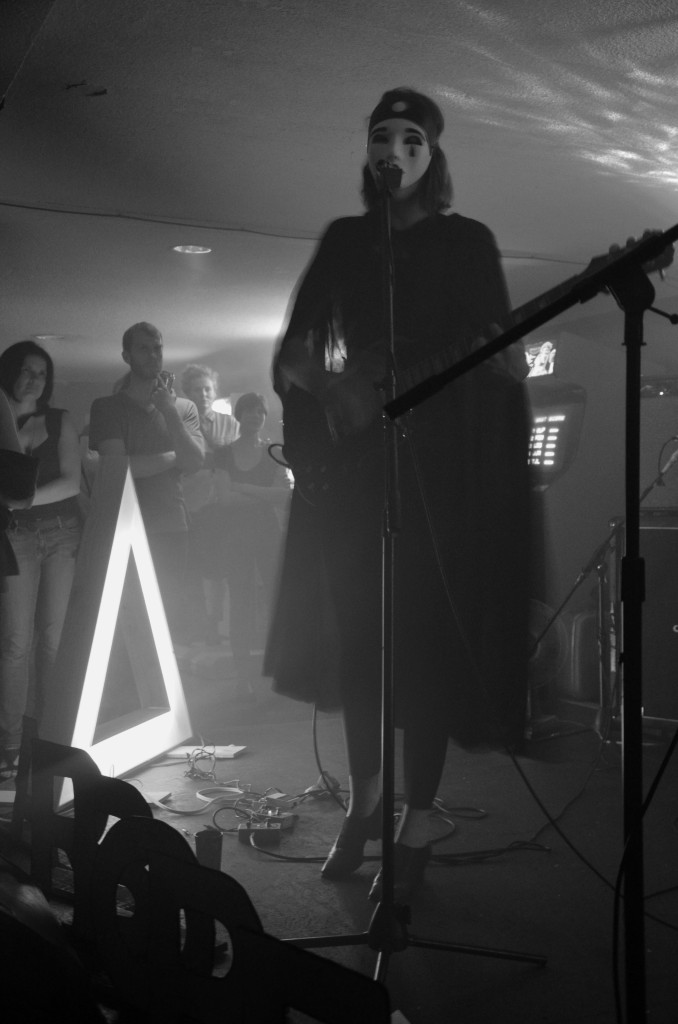 Blue Angel haunting the crowd at House of Targ in Ottawa during Arboretum 2014. Photo by Jeff Watkins