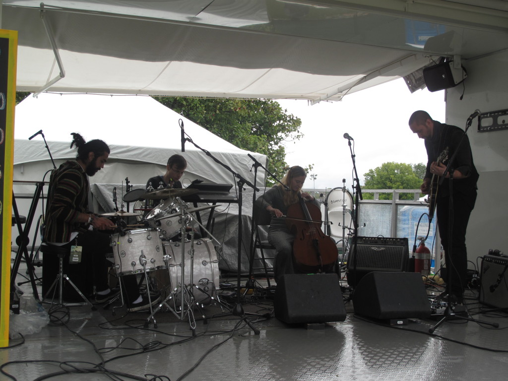 Saturnfly exploring the depths of space and time at Ottawa Folk Festival. Photo: Joseph Mathieu