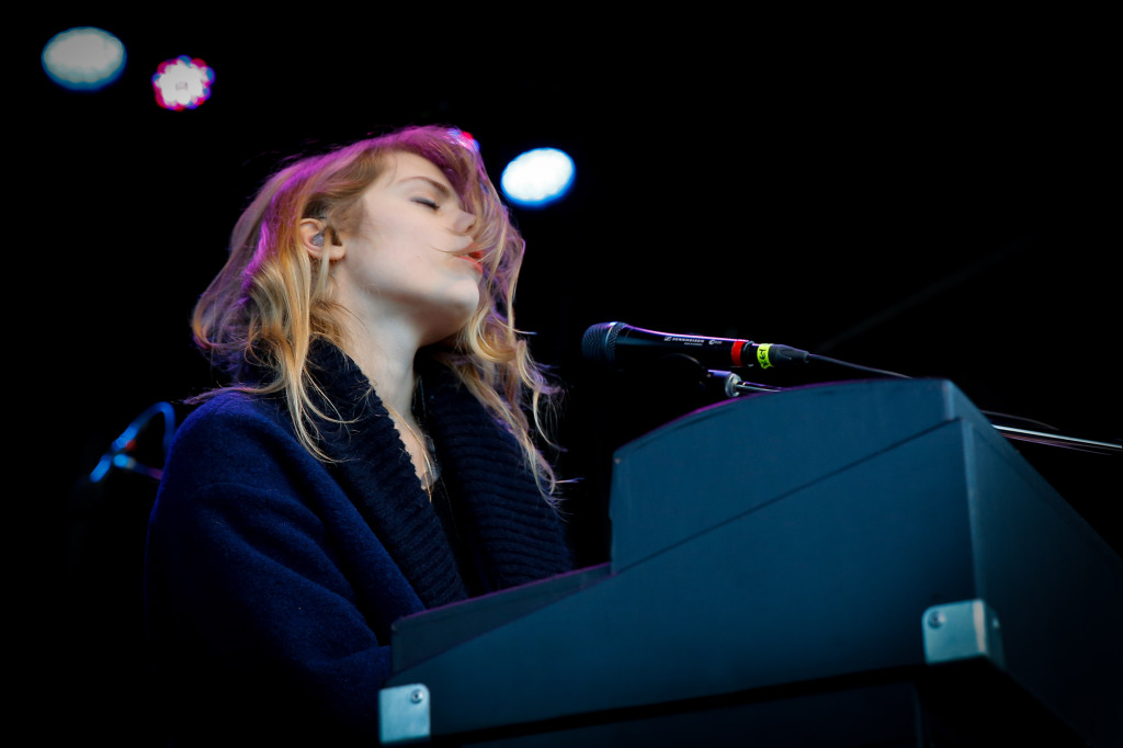 Coeur de Pirate performing at Ottawa Folkfest, Sept. 14, 2014. Photo: Mark Horton, Ottawa Folk Festival Press Images.