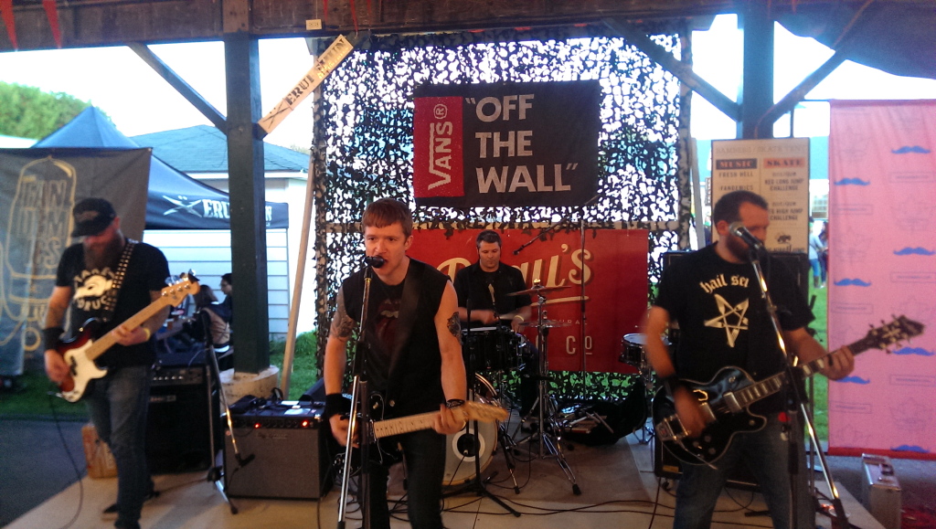 The Fandemics rocking out at Beau's Oktoberfest in Van Kleek Hill.