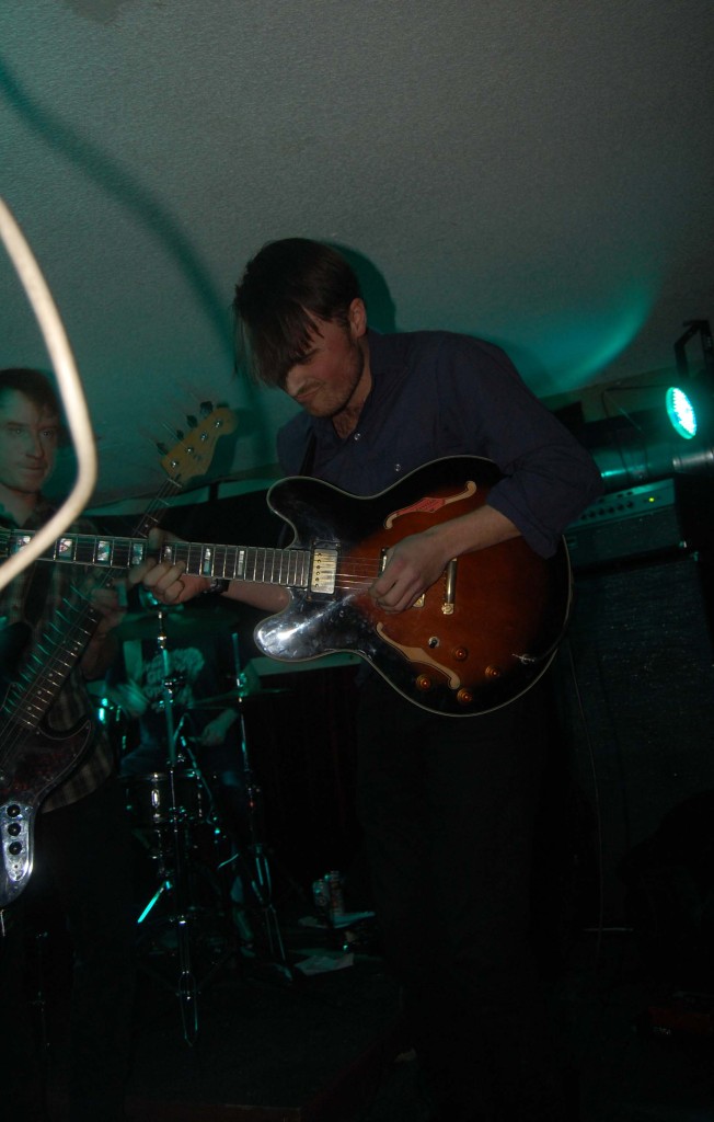 The Yips chanelling their inner deamon during MEGAPHONO at House of Targ in Ottawa, ON. Photo: Eric Scharf