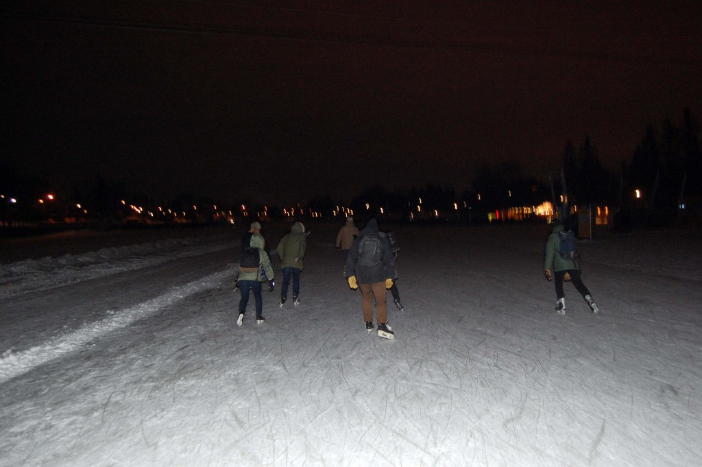 Several brave MAGAPHONIANS making their way to House of Targ via the Rideau Canal during MEGAPHONE in Ottawa, ON. Photo: Eric Scharf 