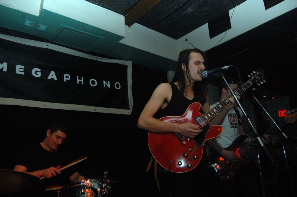 Michael Rault playing at the Dominion Tavern during MEGAPHONO in Ottawa, ON. Photo: Eric Scharf