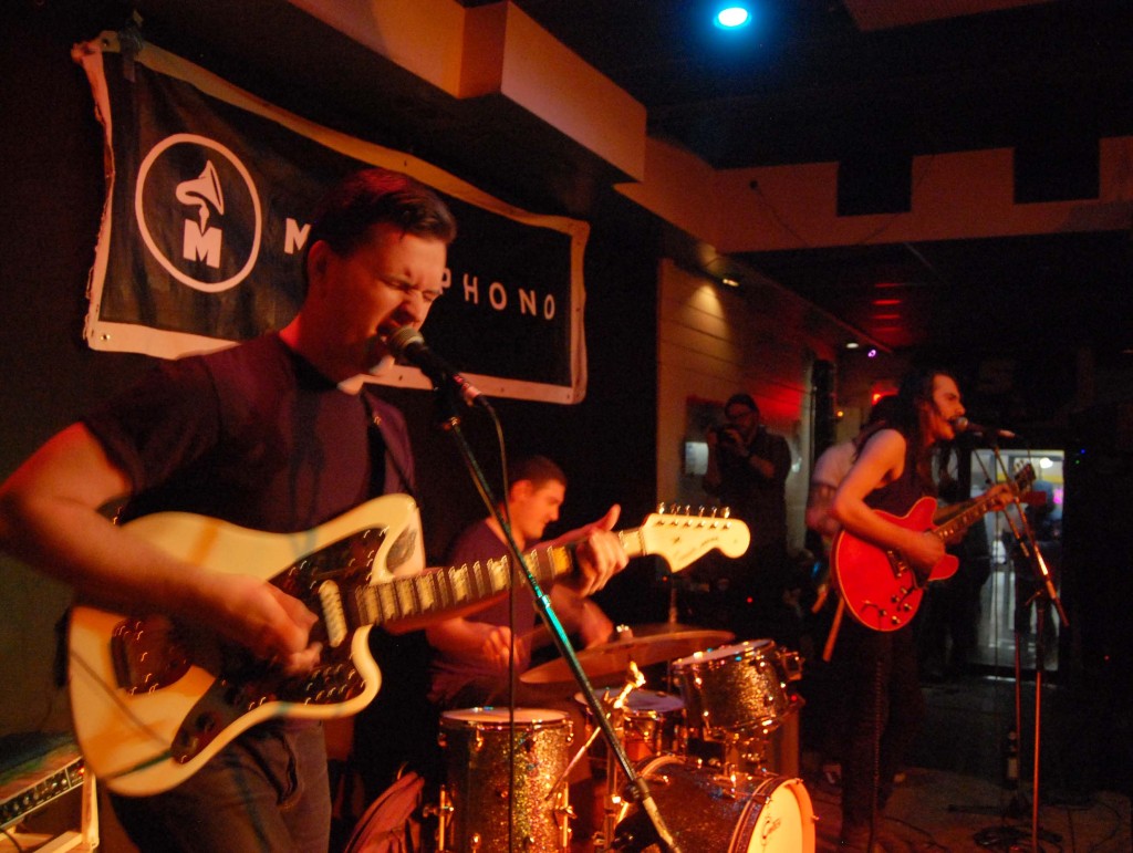 Michael Rault playing at the Dominion Tavern during MEGAPHONO in Ottawa, ON. Photo: Eric Scharf