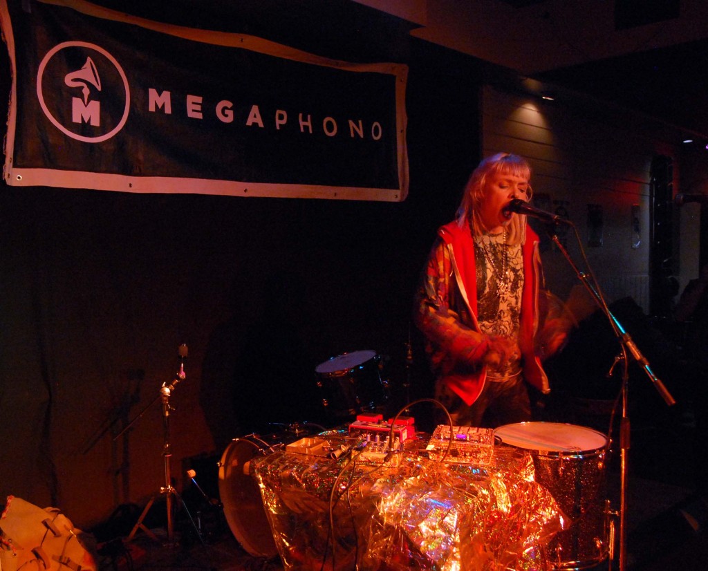 Petra Glynt playing at the Dominion Tavern during MEGAPHONO in Ottawa, ON. Photo: Eric Scharf