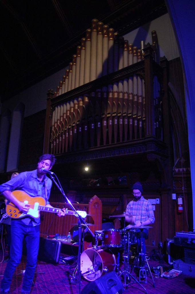 Evening Hymns playing St. Alban Church during Megaphono in Ottawa, On.