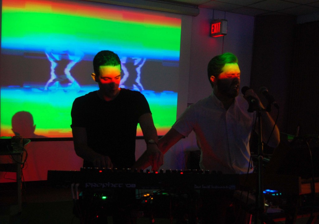 performing in the Diefenbunker during  MEGAPHONO in Ottawa, ON. Photo: Eric Scharf