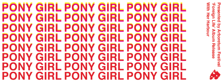 pony girl, foreign life, arboretum festival