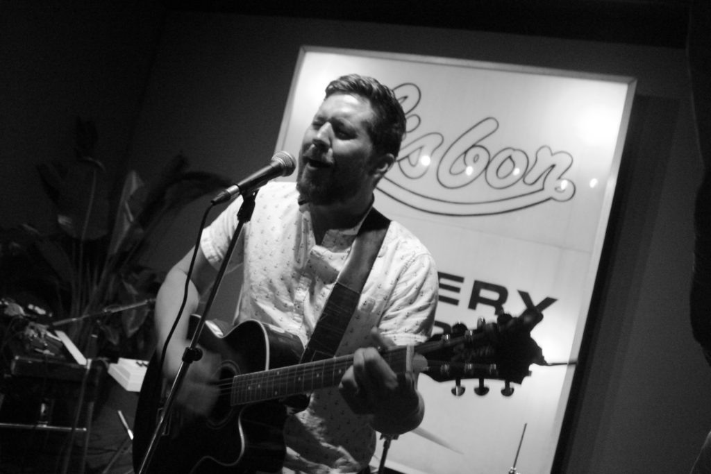 Quin Gibson playing at Bar Robo in Ottawa. Photo: Eric Scharf