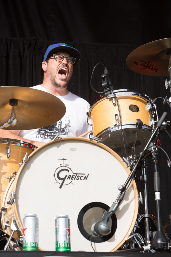 Steamers drummer Phil Castiglione performing at the RBC Bluesfest in Ottawa on Sunday, July 10, 2016. ~ RBC Bluesfest Press Images PHOTO/Scott Penner